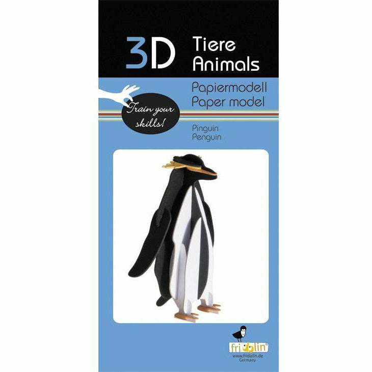 3D-Modell | Pinguin | Spezialkarton | gelasert