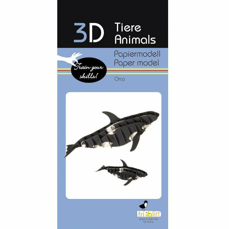 3D-Modell | Orca | Spezialkarton | gelasert