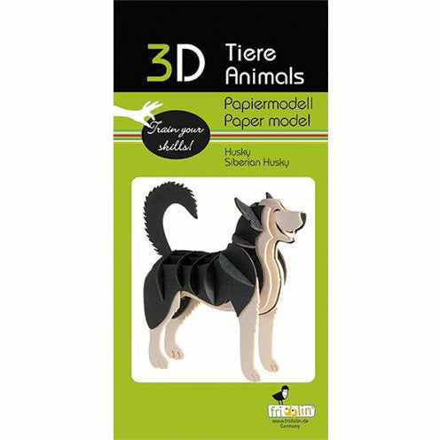 3D-Modell | Husky | Spezialkarton | gelasert