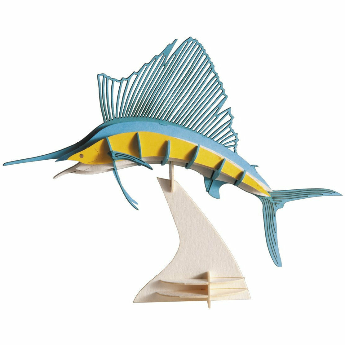 3D-Modell | Segelfisch | Spezialkarton | gelasert