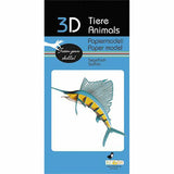 3D-Modell | Segelfisch | Spezialkarton | gelasert
