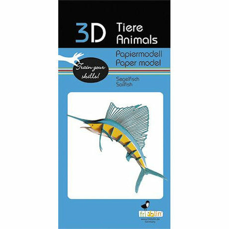 3D-Modell | Segelfisch | Spezialkarton | gelasert