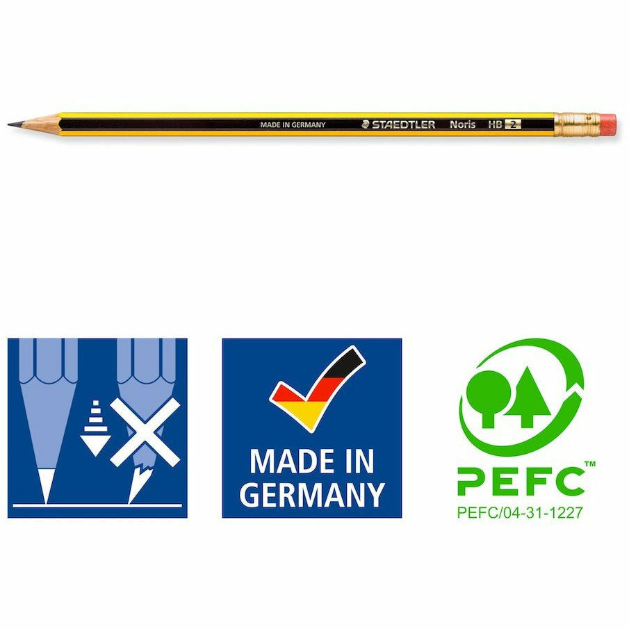 Bleistift Noris HB m. Tip 100% PEFC