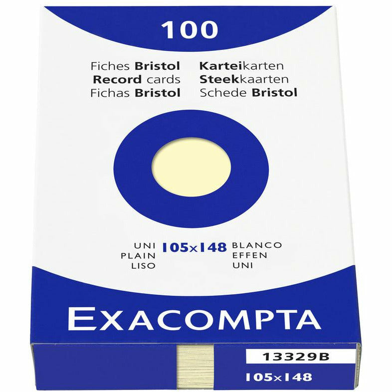 Karteikarten A6 blanco gelb 100St