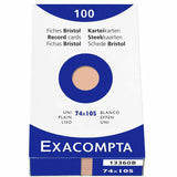 Karteikarten A7 blanco orange 100St