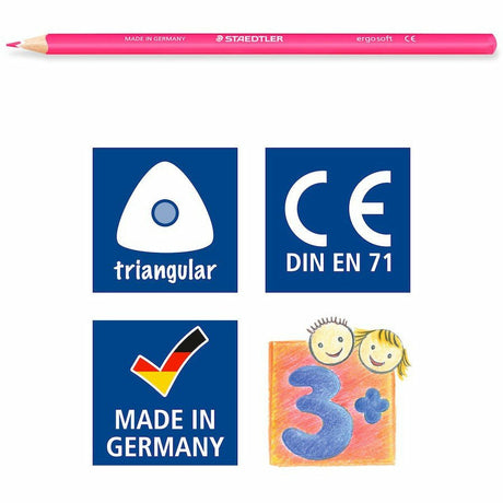 Buntstift ergos. neon 14ST FSC 100%
