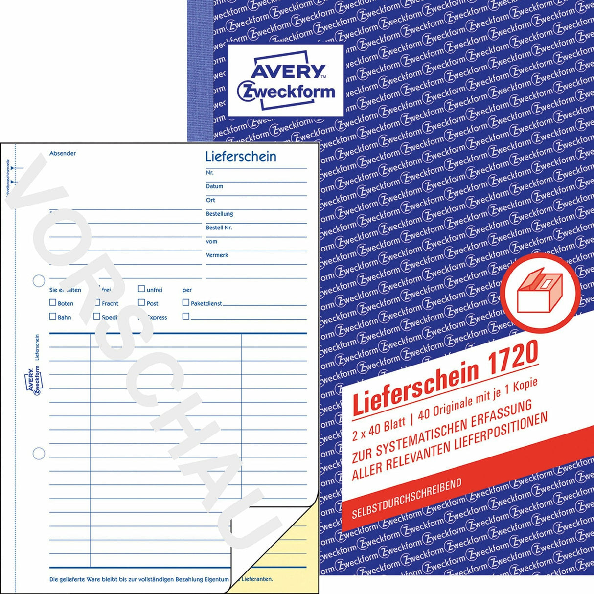 Avery-Zweckform | Lieferschein | 1720