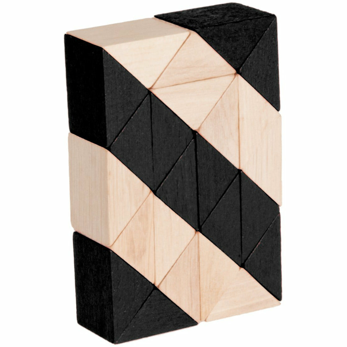 IQ-Test | Snake-Puzzle Holz | natur/schwarz