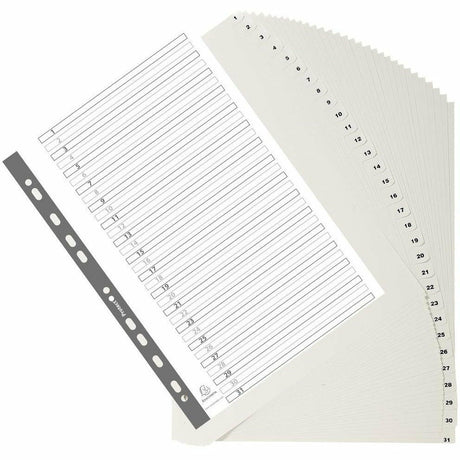 Register A4 1-31tlg PP weiss