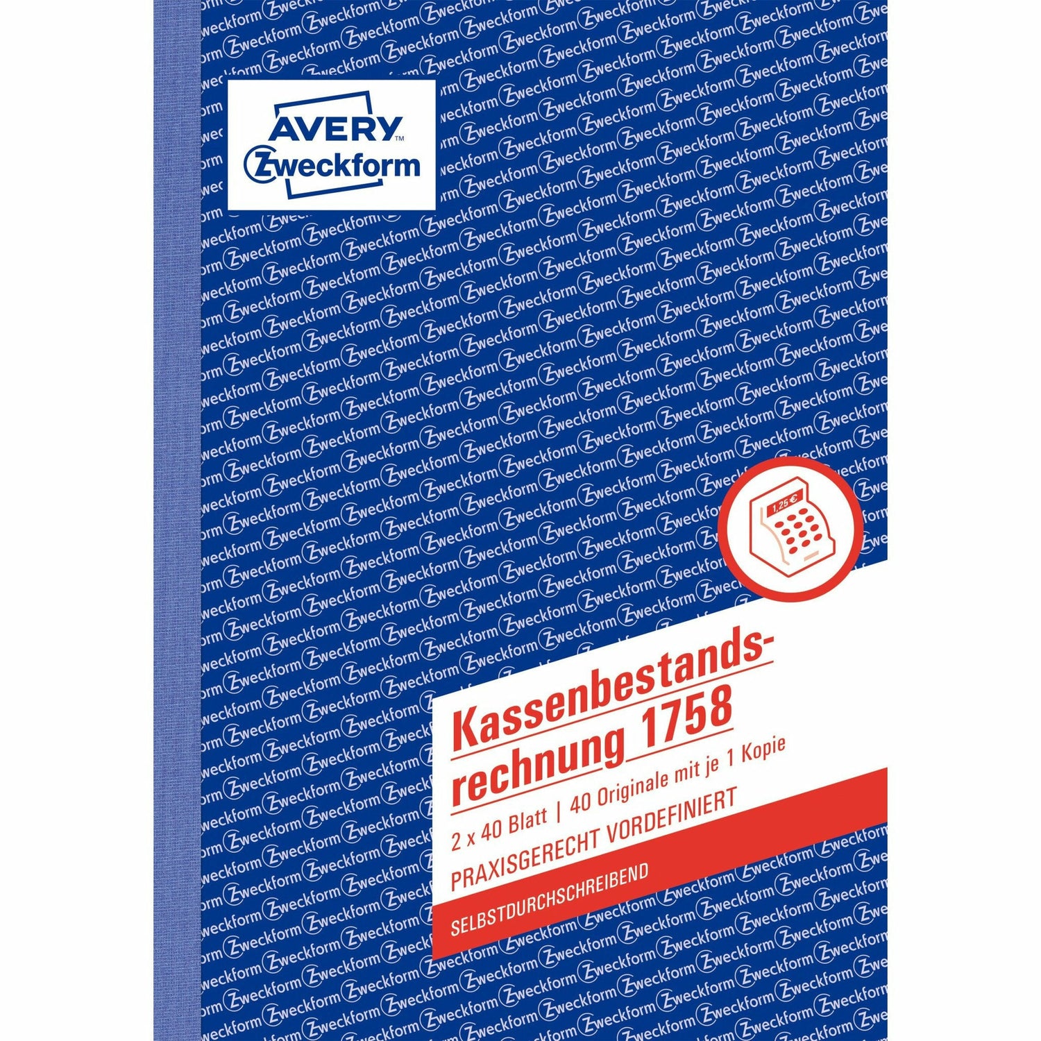 Avery-Zweckform | Kassenbestandsrechnung | 1758