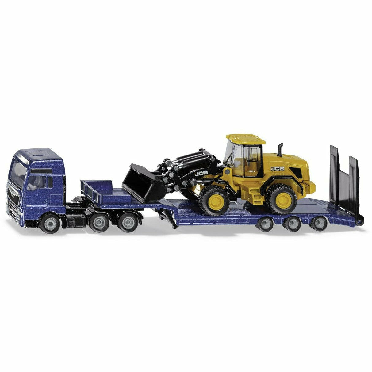 SIKU | MAN LKW mit Tieflader und  JCB Radlader
