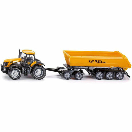 SIKU | JCB Traktor mit Dolly und Kippmulde