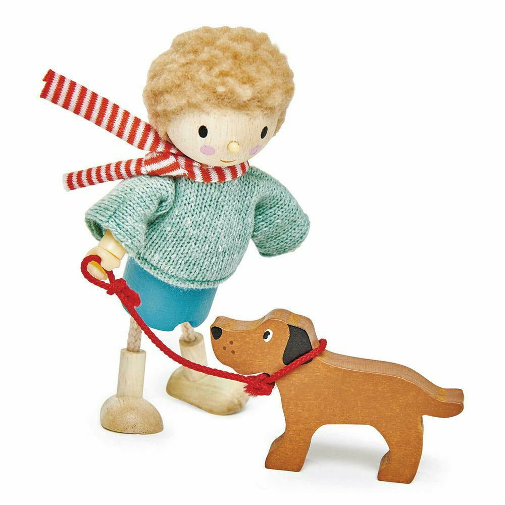 Mr Goodwood & Hund für Puppenhaus