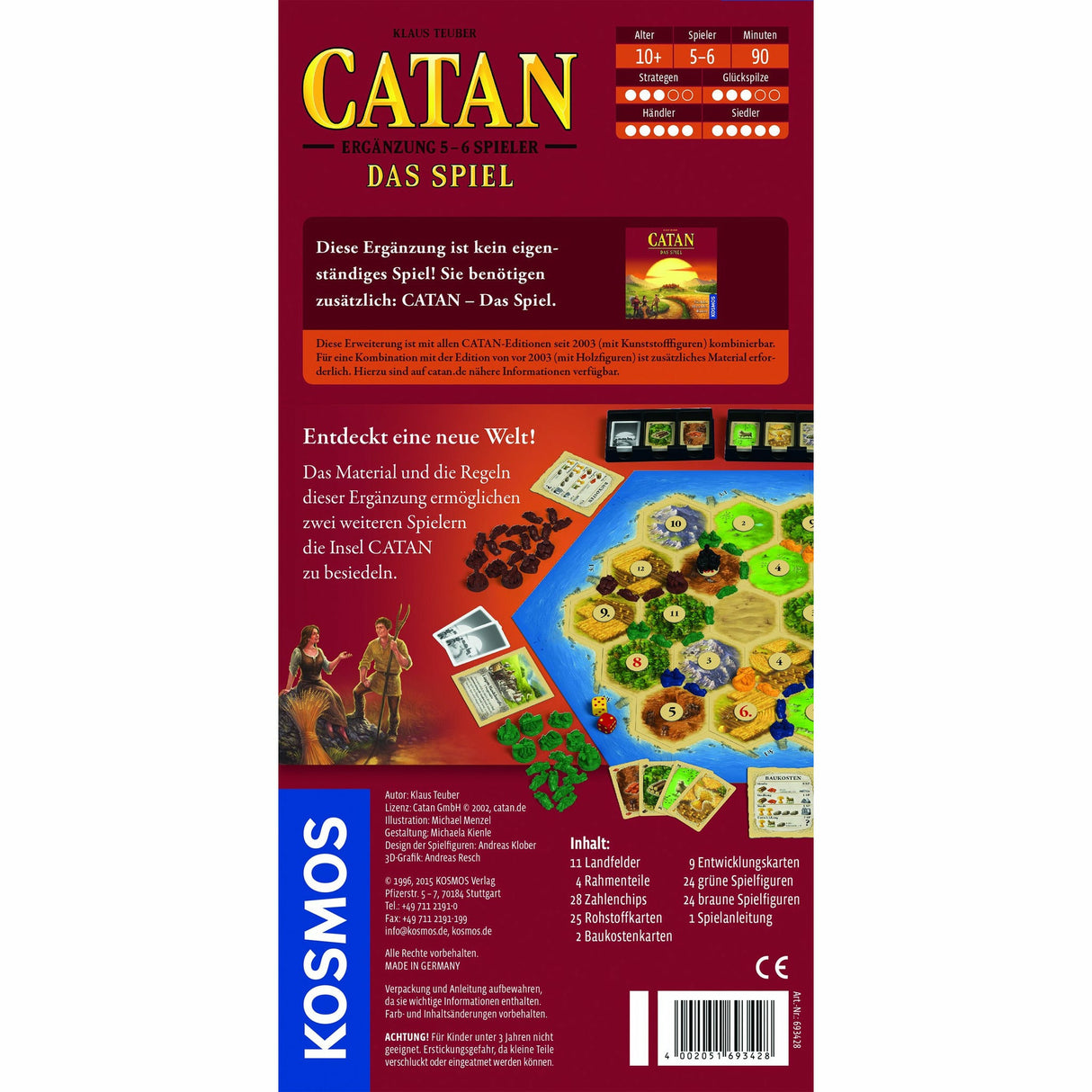 KOSMOS | Catan - Ergänzungsset 5-6 Spieler