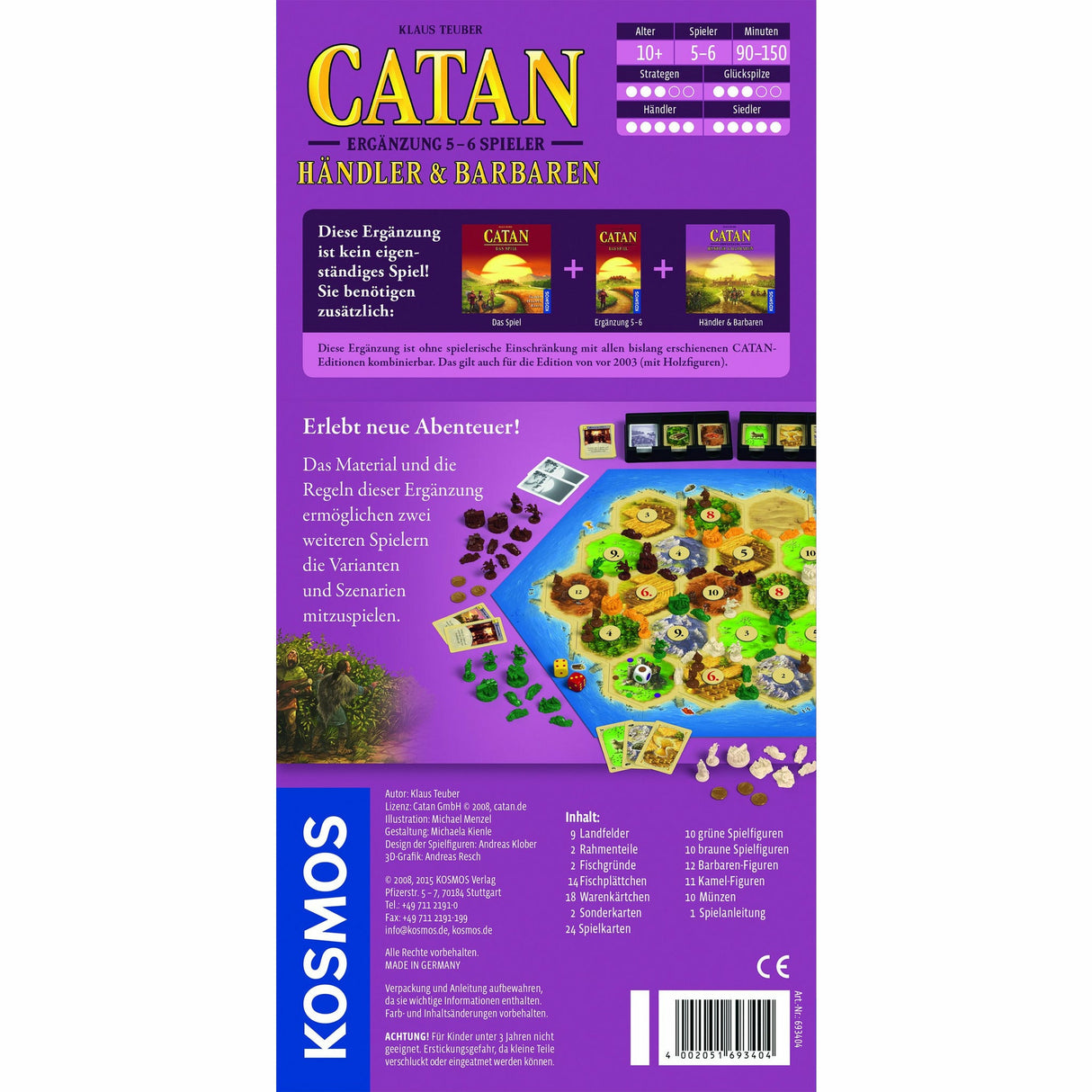 KOSMOS | Catan - Händler & Barbaren Ergänzung für 5-6 Spieler