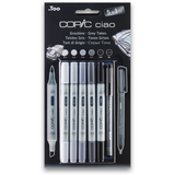 COPIC ciao 5+1 Set Grautöne.