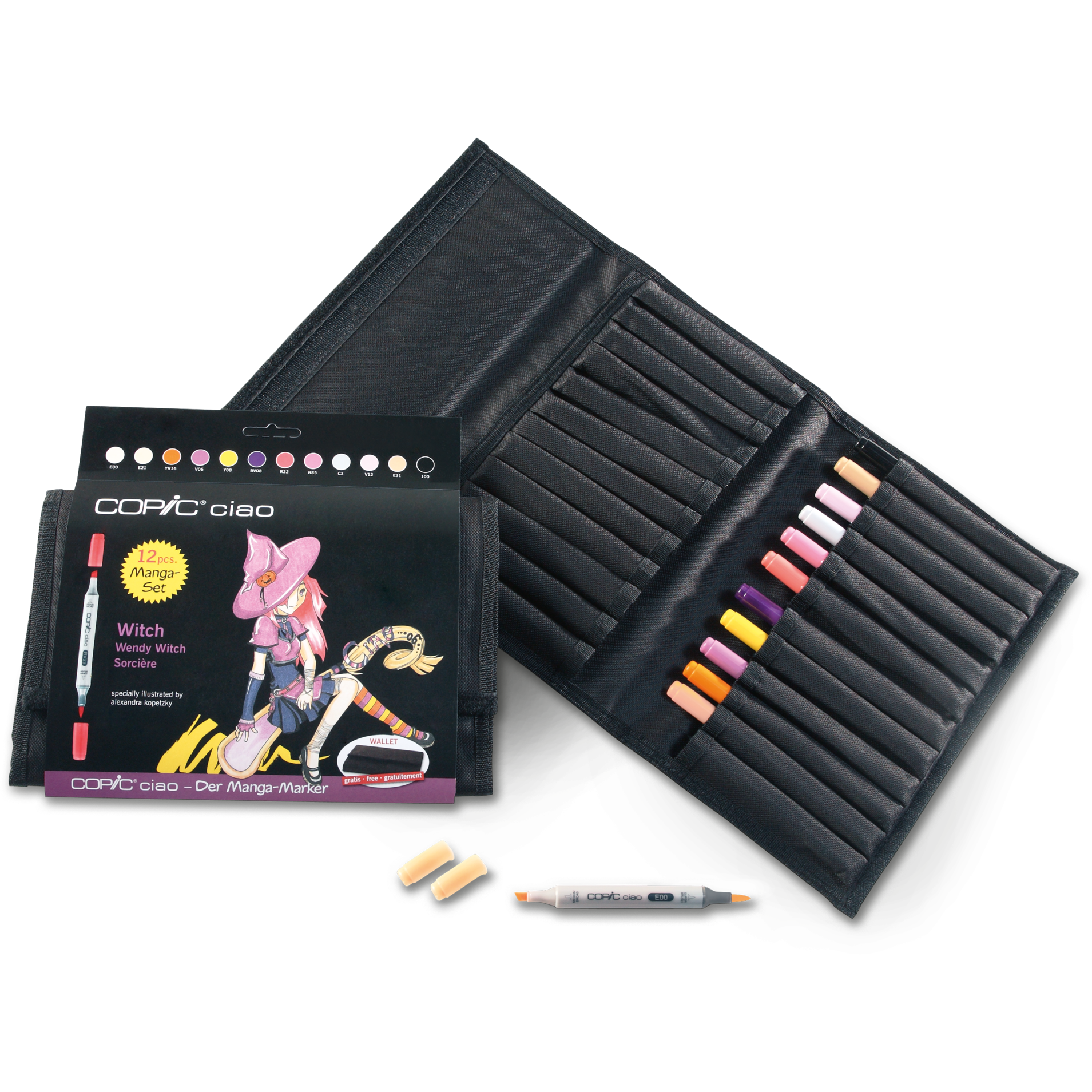COPIC ciao 12er Set Witch im Wallet
