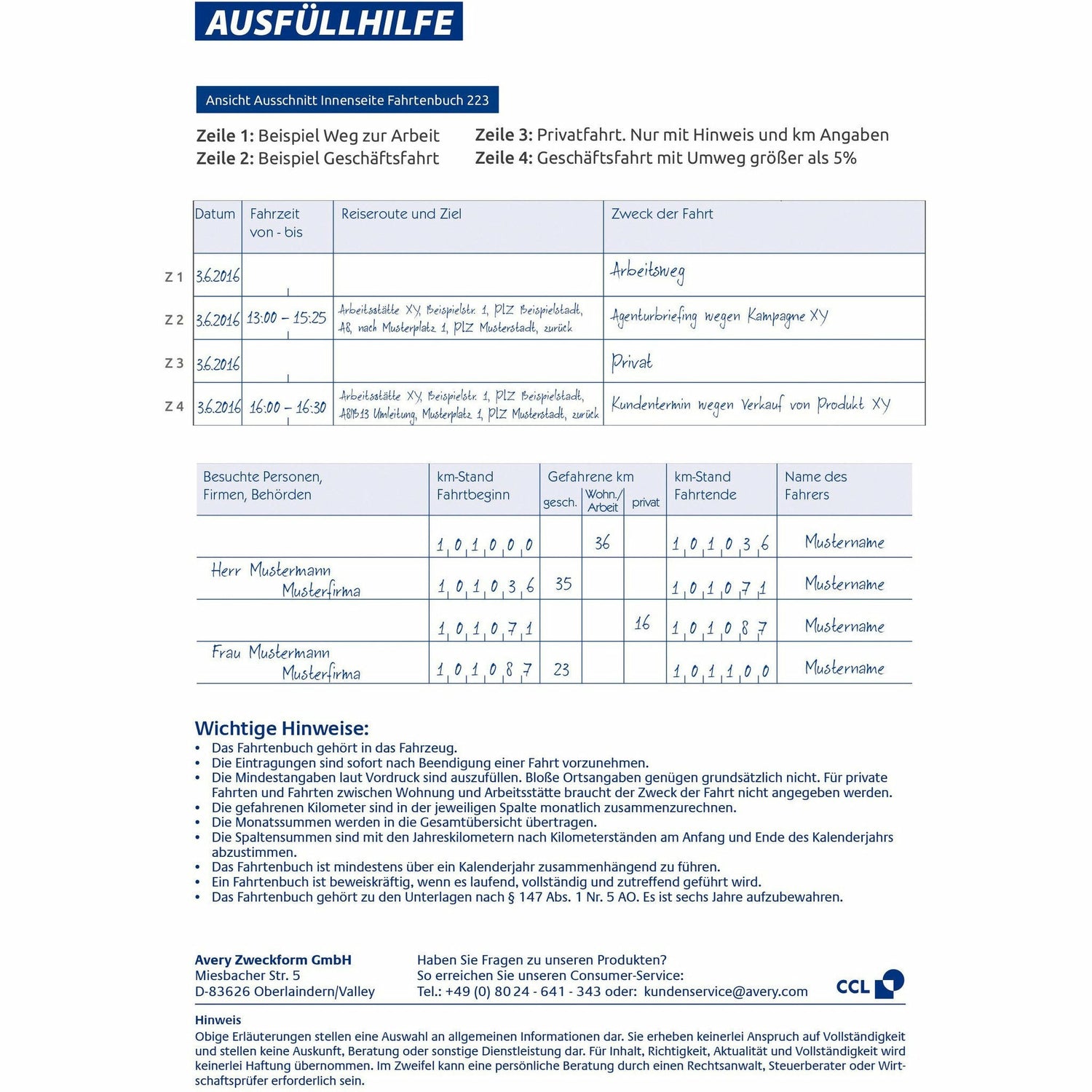 Fahrtenbuch | A5 | 40Blatt