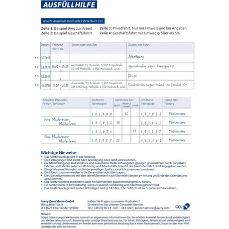 Fahrtenbuch | A5 | 40Blatt