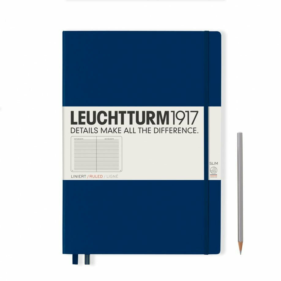 Notizbuch Master Slim (A4+), Hardcover, 123 nummerierte Seiten