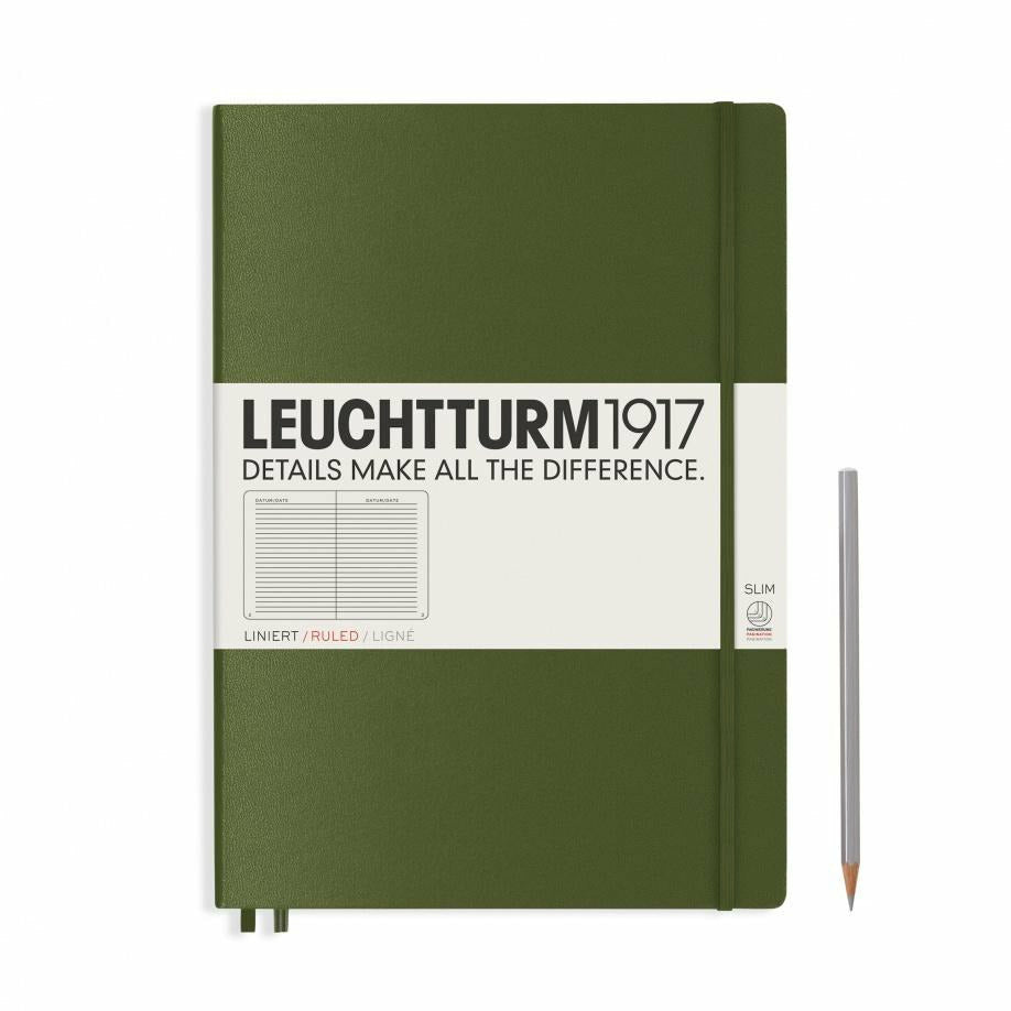 Notizbuch Master Slim (A4+), Hardcover, 123 nummerierte Seiten