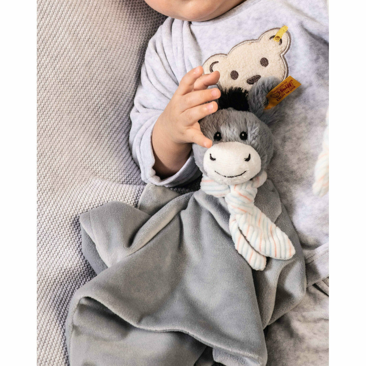 Steiff® | Soft Cuddly Friends Dinkie Esel Schmusetuch | 26 cm