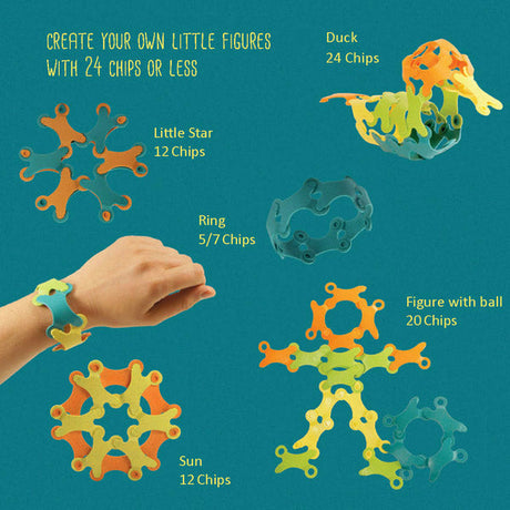 Binabo | Konstruktionsspiel | Starter-Set - 24 Chips