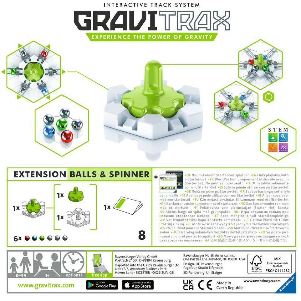 Ravensburger | GraviTrax Balls & Spinner