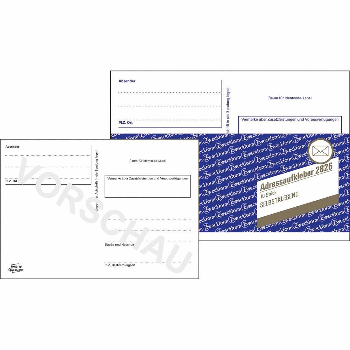 Avery-Zweckform | Adressaufkleberheft | 2826