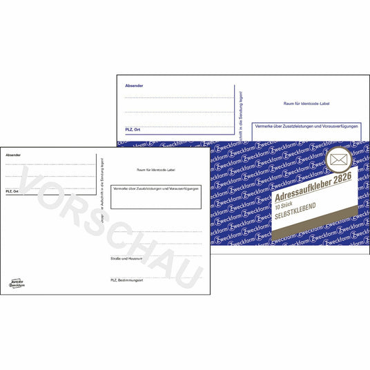 Avery-Zweckform | Adressaufkleberheft | 2826