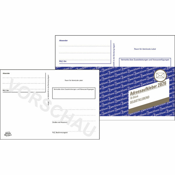 Avery-Zweckform | Adressaufkleberheft | 2826