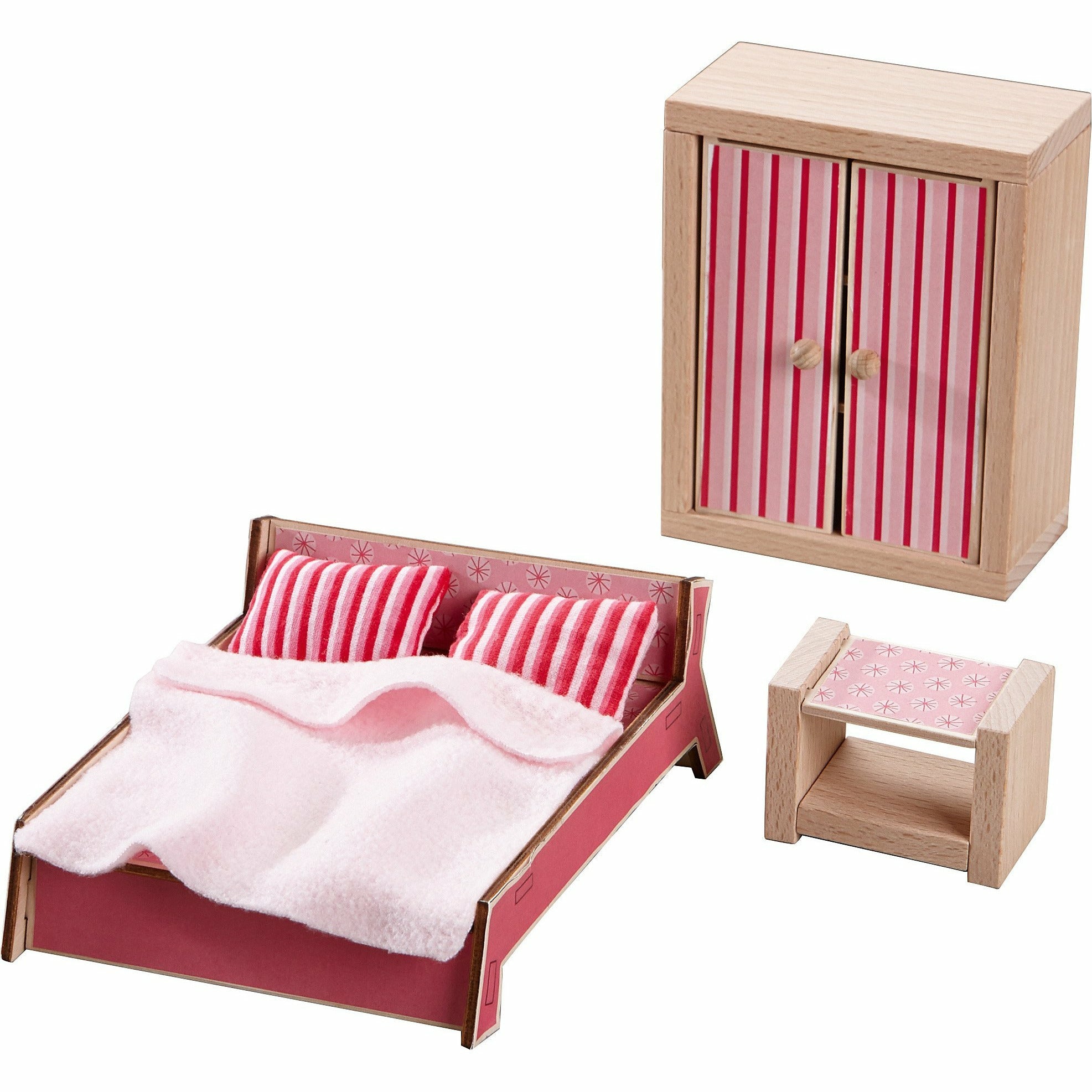 HABA | Little Friends – Puppenhaus-Möbel Schlafzimmer für Erwachsene