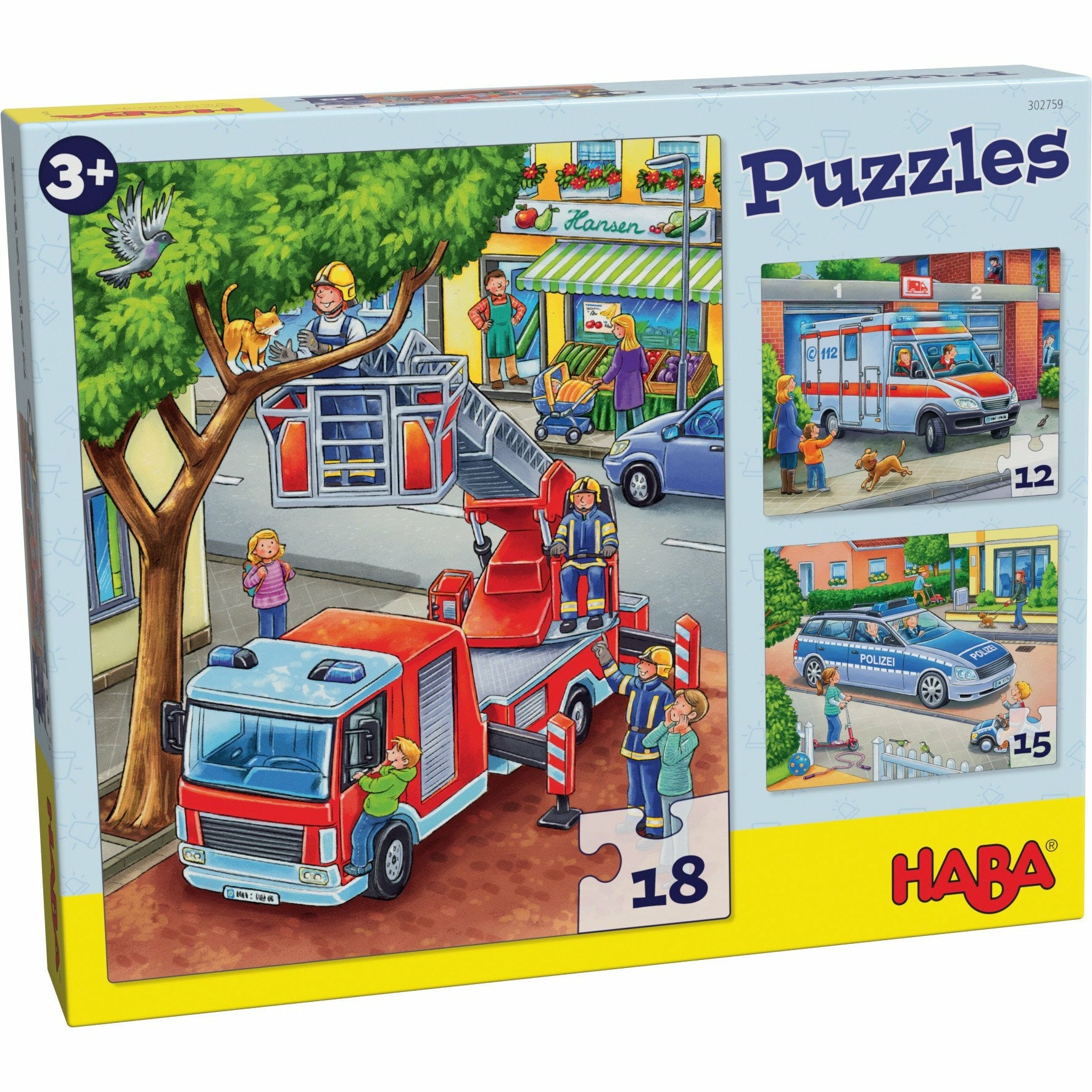 HABA | Puzzles Polizei, Feuerwehr & Co.