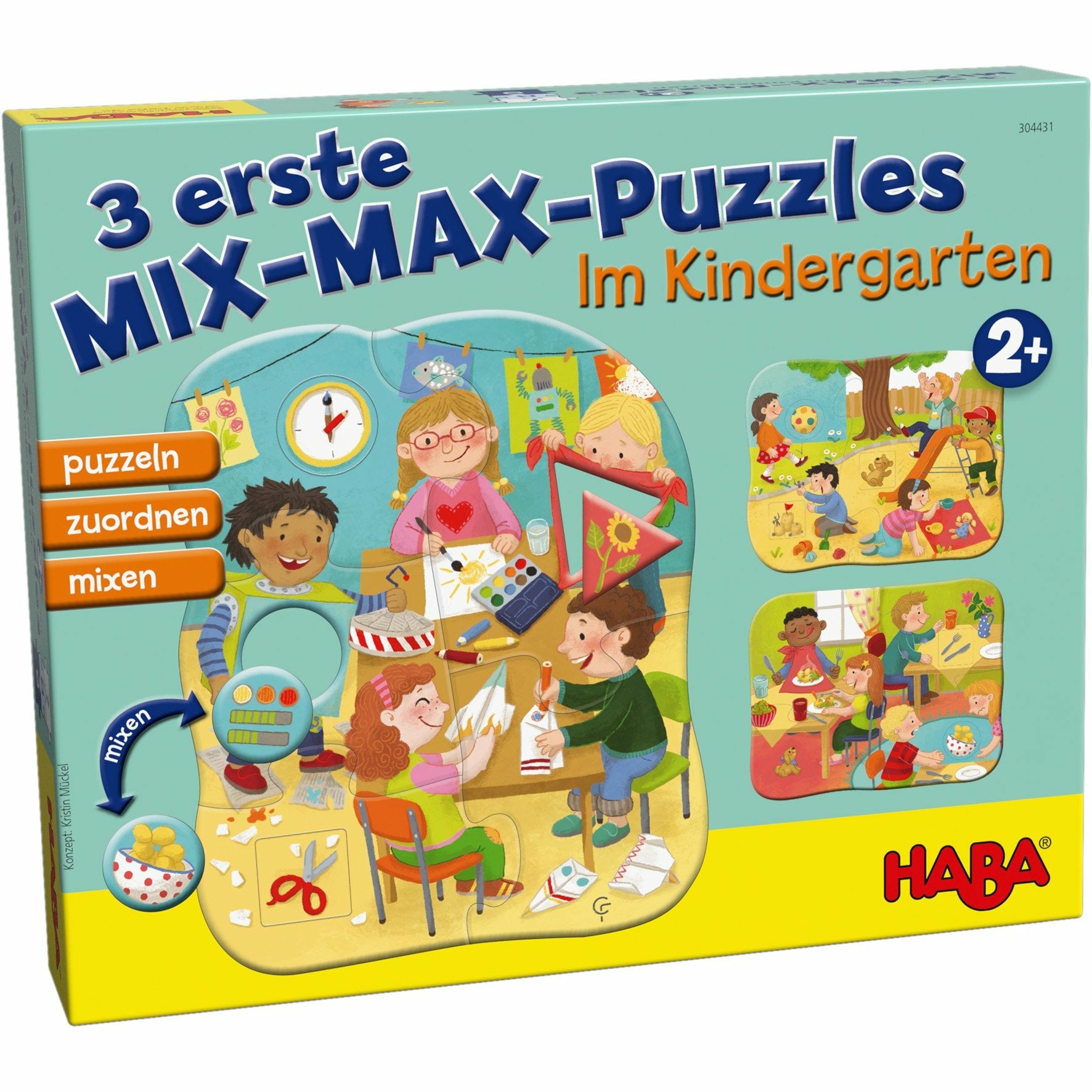 HABA | 3 erste Mix-Max-Puzzles – Im Kindergarten