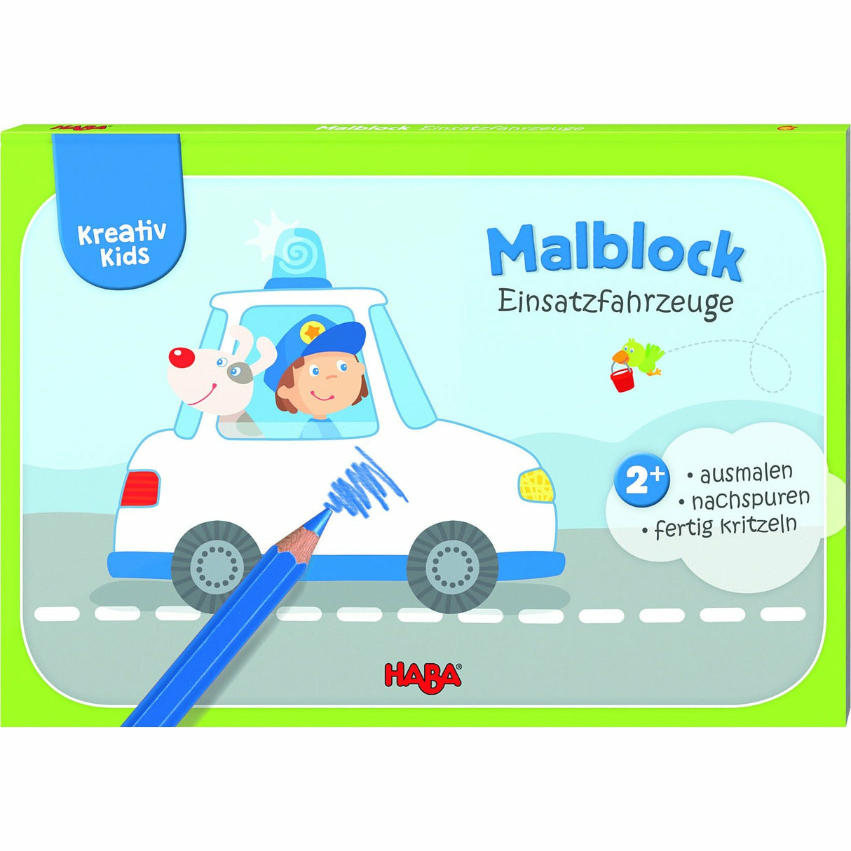 HABA | Kreativ Kids – Malblock Einsatzfahrzeuge