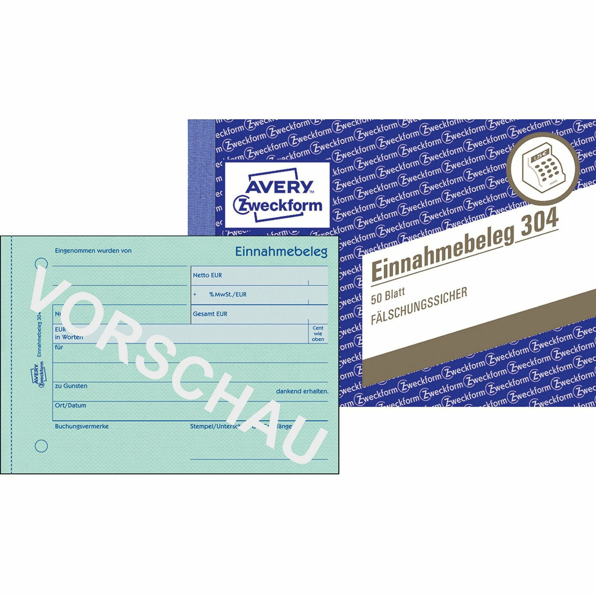 Avery-Zweckform | Einnahmebeleg | 304
