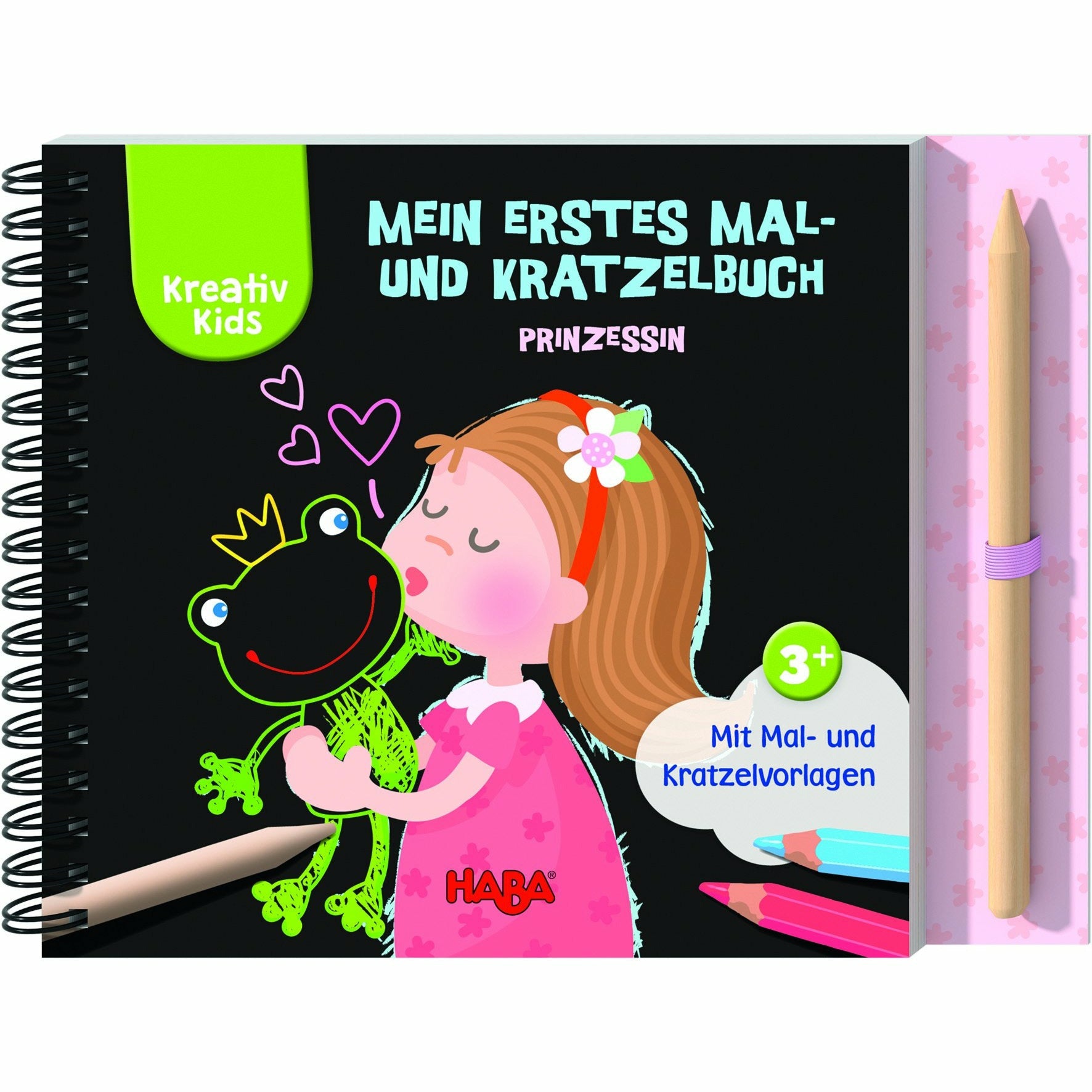 HABA | Kreativ Kids – Mein erstes Mal- und Kratzelbuch Prinzessin