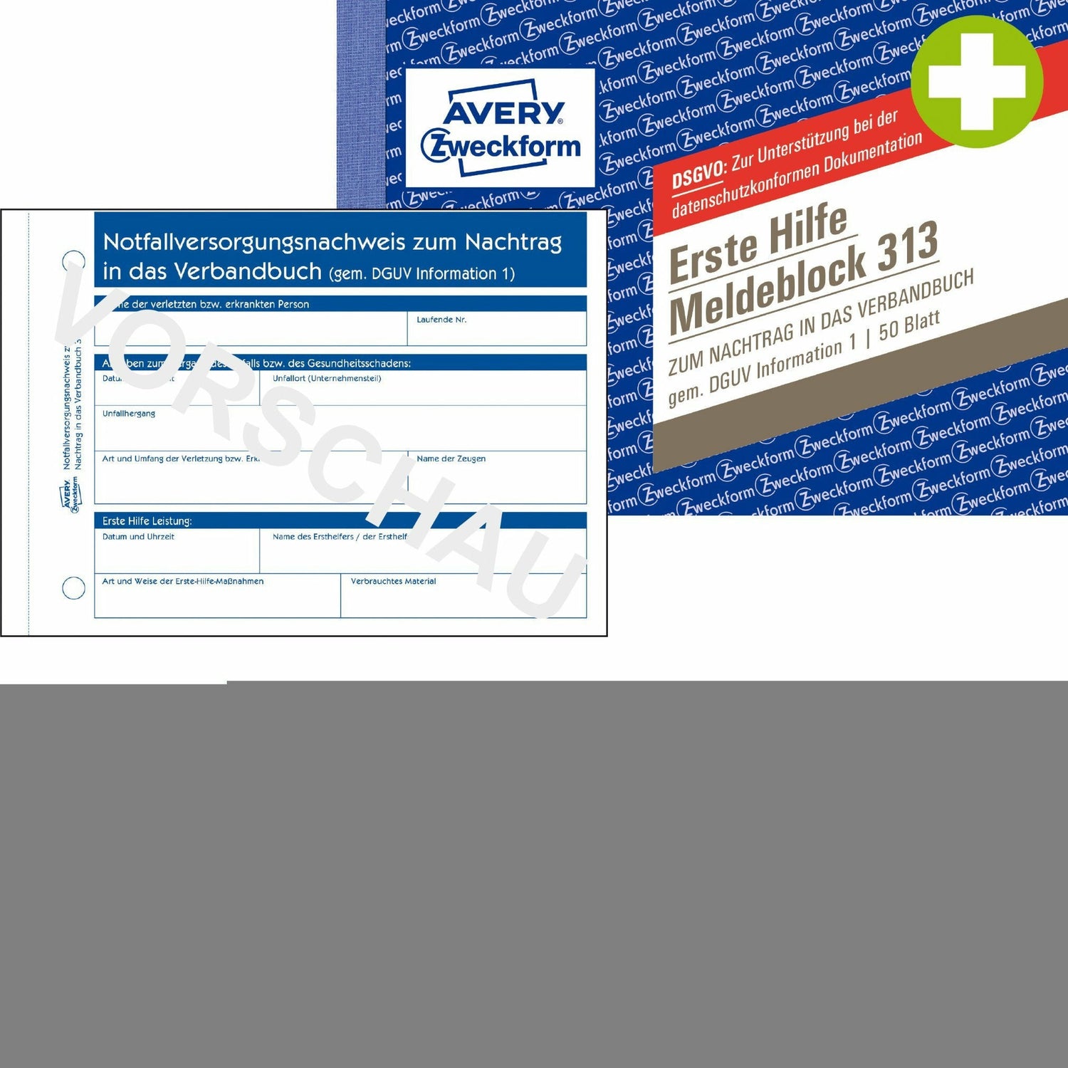 Avery-Zweckform | Erste Hilfe Meldeblock | 313
