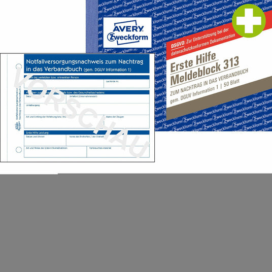 Avery-Zweckform | Erste Hilfe Meldeblock | 313