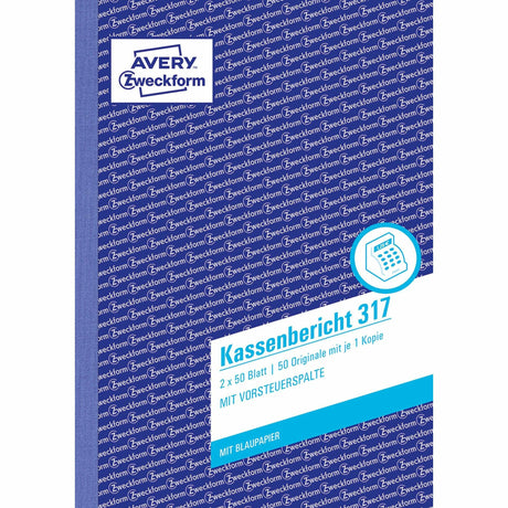 Avery-Zweckform | Kassenbericht | 317