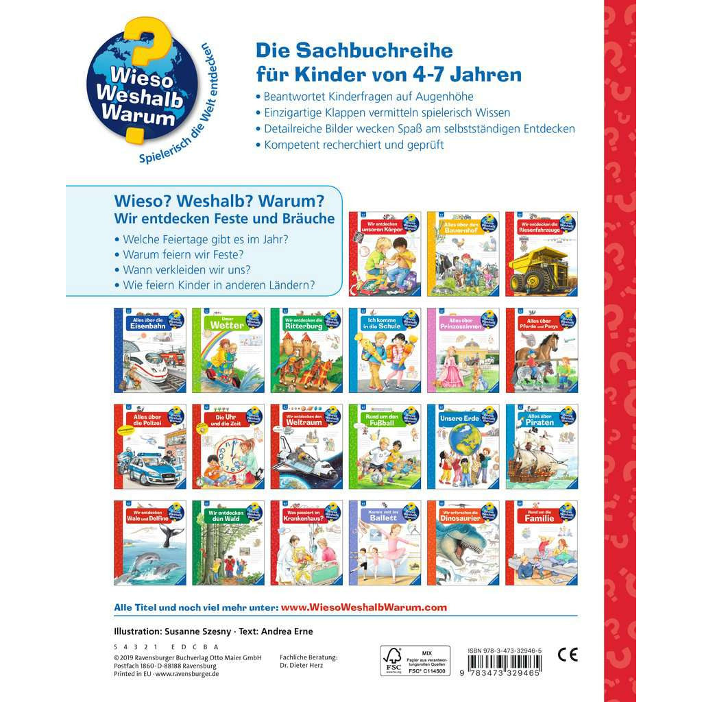 Ravensburger | Wieso? Weshalb? Warum?, Band 72: Wir entdecken Feste und Bräuche