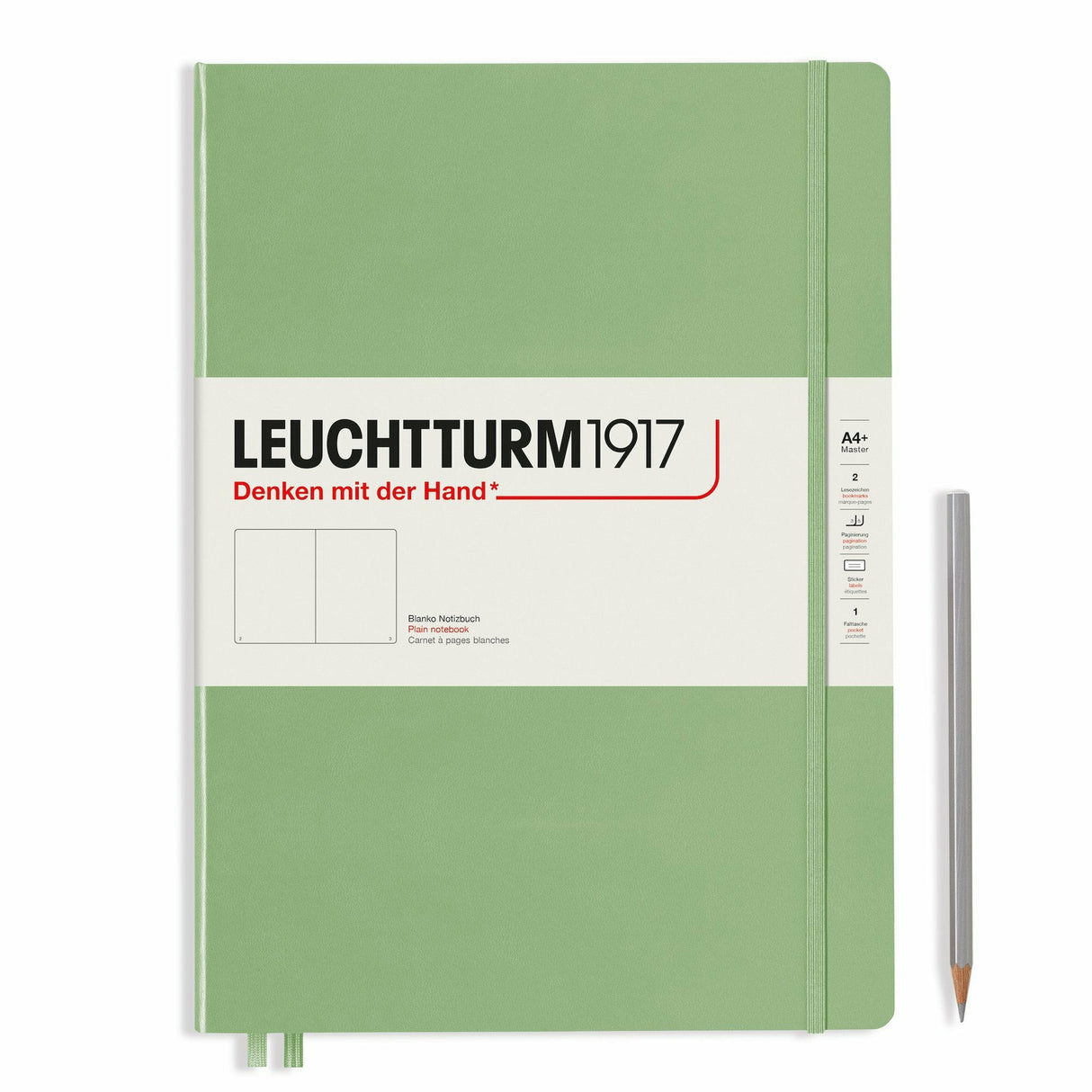 Notizbuch Master Slim (A4+), Hardcover, 123 nummerierte Seiten