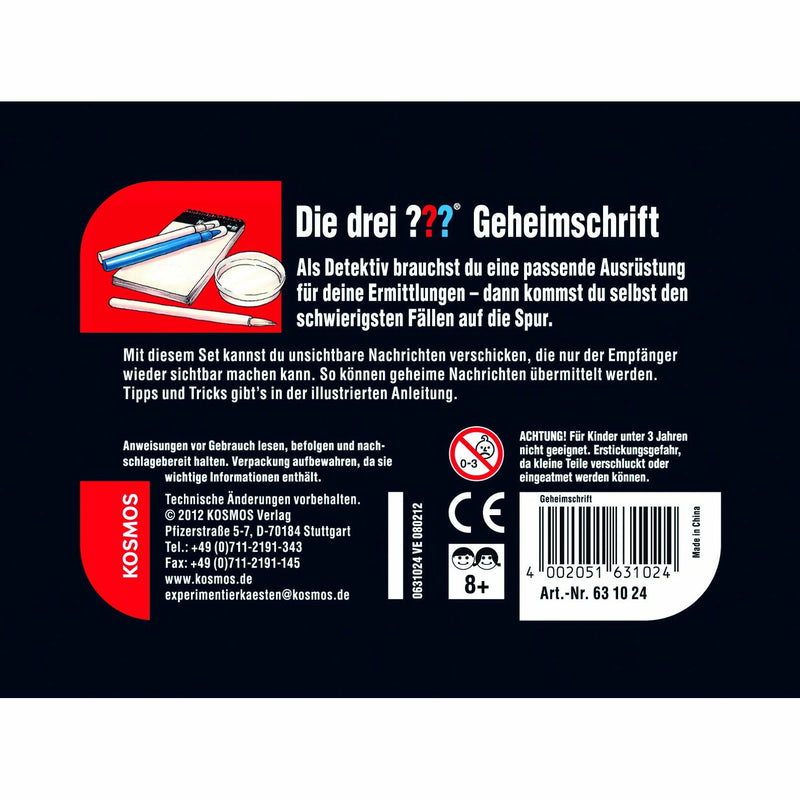 KOSMOS | Die drei ??? Geheimschrift (kleine Dose)