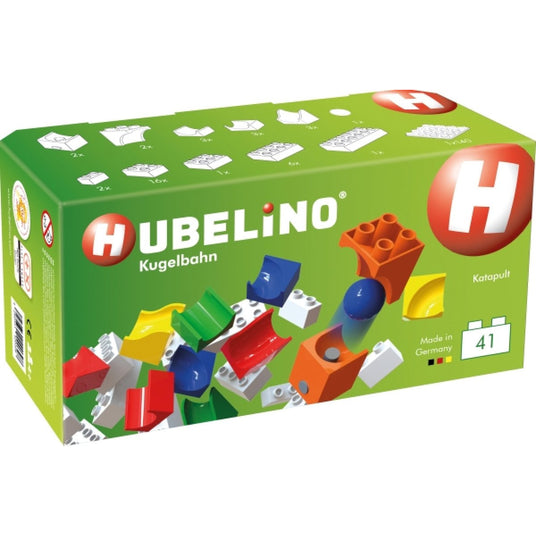 HUBELINO | Kugelbahn | Katapult-Erweiterung (41-teilig)