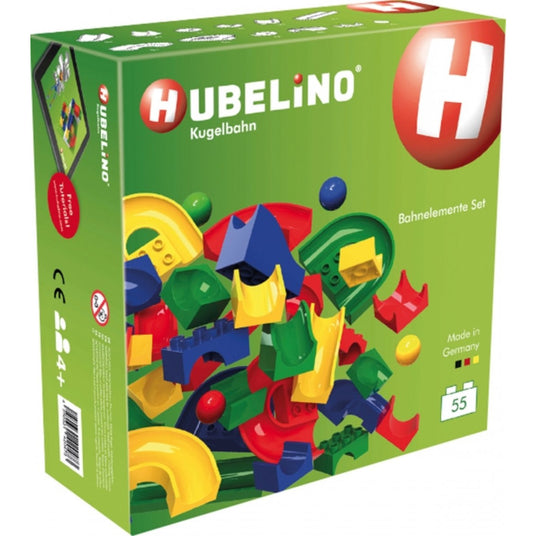 HUBELINO | Kugelbahn | Bahnelemente-Set (55-teilig)