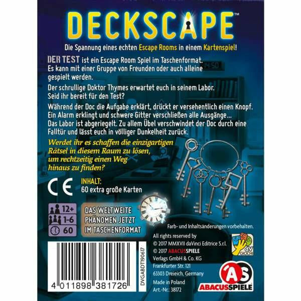 Abacusspiele | Deckscape - Der Test