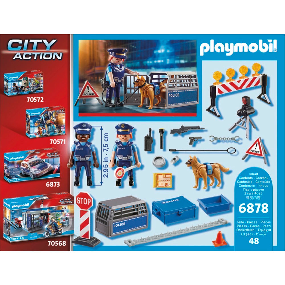 PLAYMOBIL 6878 Polizei-Straßensperre