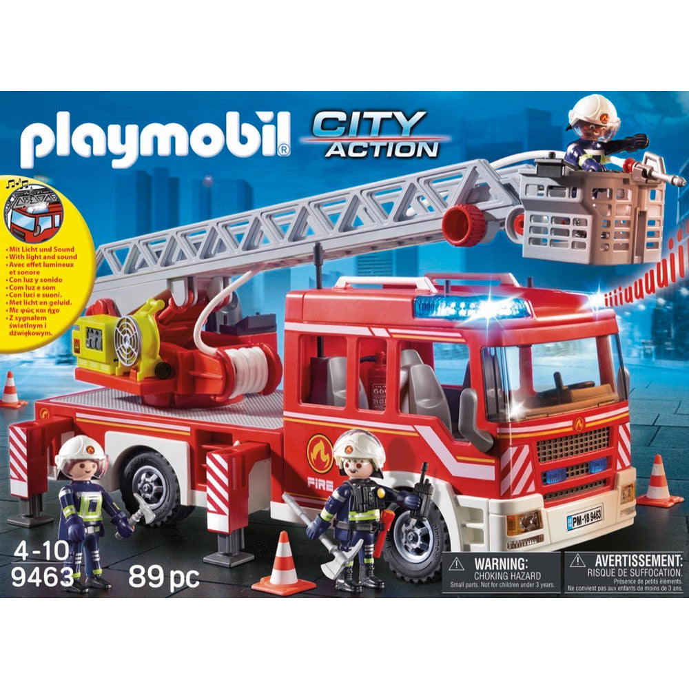 PLAYMOBIL 9463 Feuerwehr-Leiterfahrzeug