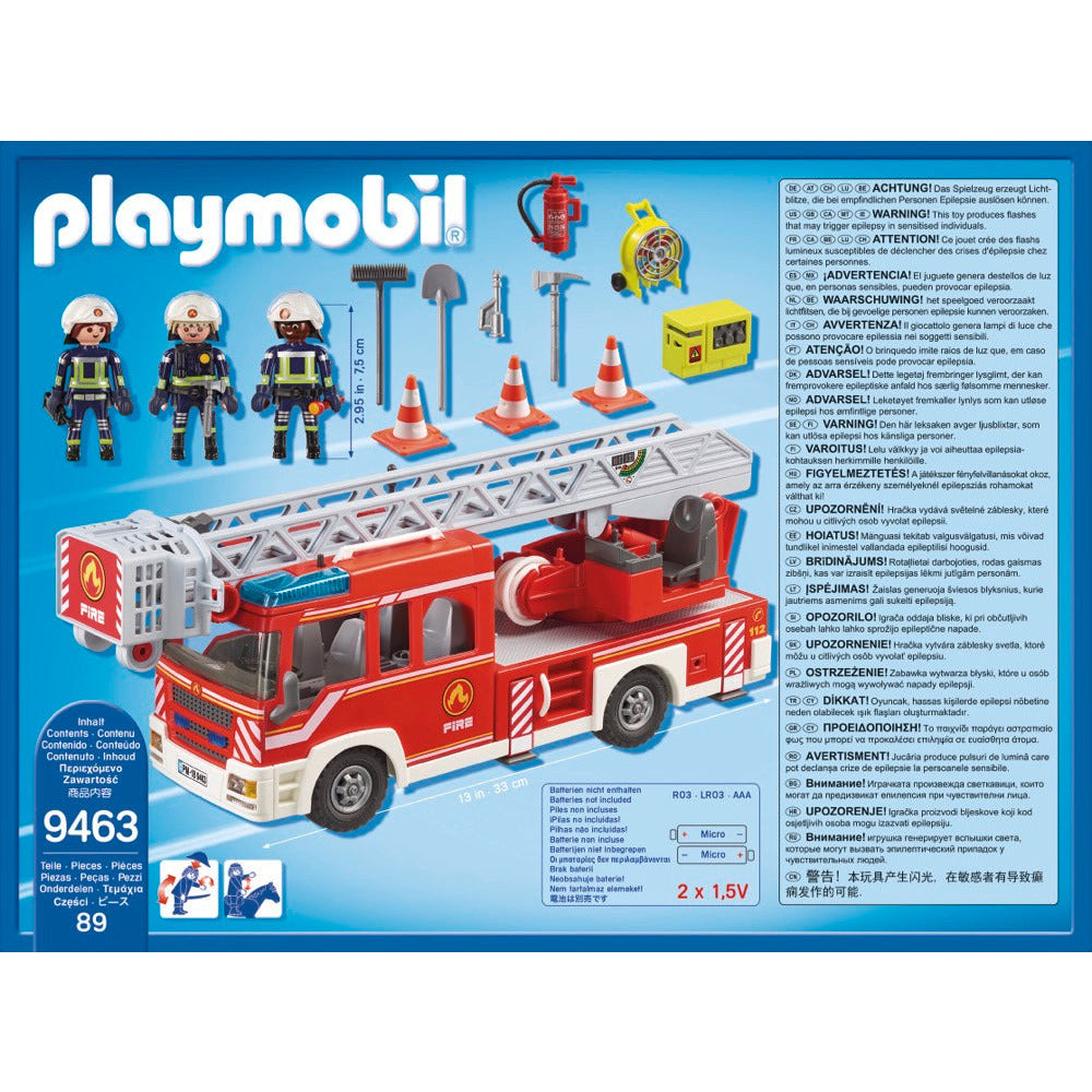 PLAYMOBIL 9463 Feuerwehr-Leiterfahrzeug