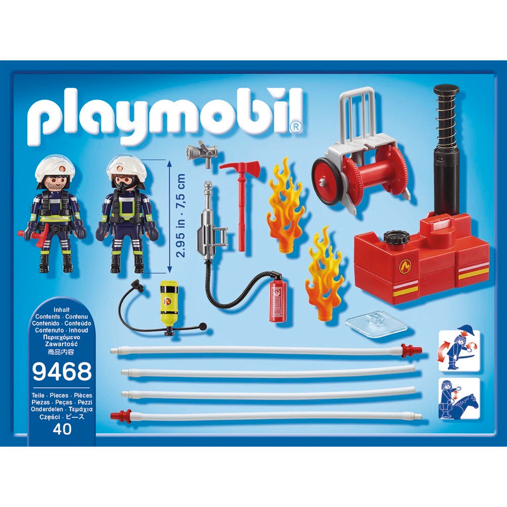 PLAYMOBIL 9468 Feuerwehrmänner mit Löschpumpe